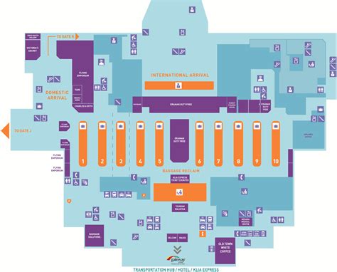 klia2 layout map.